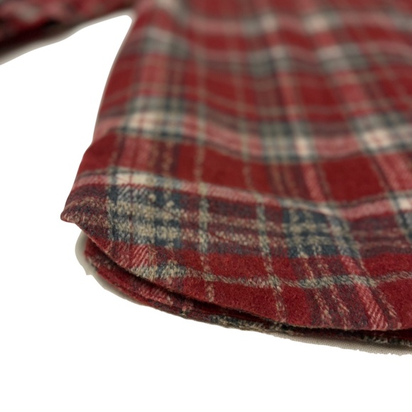 Simplee Women's Cropped Flannel Plaid Shacked Wool Blend Jacket Coat size large - Picture 7 of 8